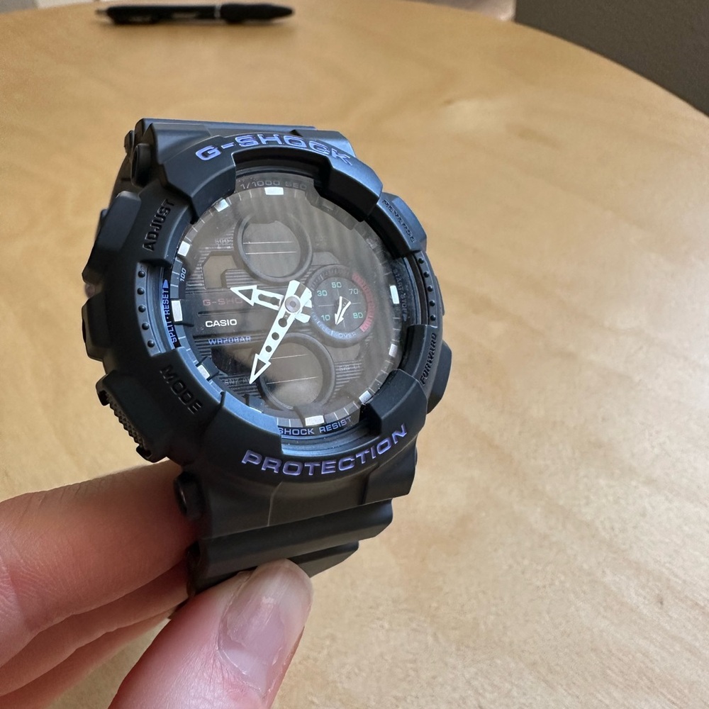Casio G-Shock Black and Purple Watch
